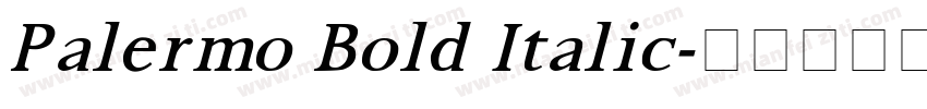 Palermo Bold Italic字体转换